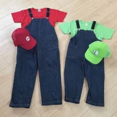 マリオ ルイージ 子供 コスプレ USJ 140 120のサムネイル