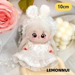 10cm ぬい服 12cm 着せ替え ドレス ちびぬい 耳 推し活-B5408