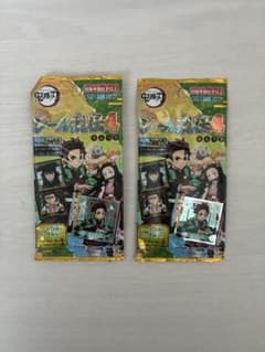 鬼滅の刃 シール烈伝4 2パックセットのサムネイル