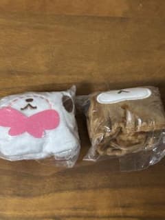 シュガーバニーズ　ふわふわ巾着 1 しろうさ　くろうさのサムネイル