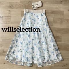 willselection花柄レースフレアスカートのサムネイル