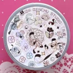 闪砂膜 5cm×3m 花屿 海外マスキングテープ 海外マステ 花 小花 - メルカリ