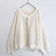 【エヘカソポ】刺繍透かし編みカーディガン/Maison SAJOUコラボ/フリーのサムネイル
