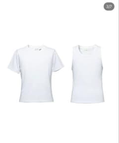 ホワイト Tシャツとタンクトップセット Lサイズのサムネイル