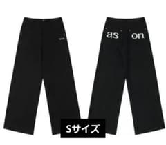 as"on アズオン SMOG WIDE PANTS ブラック ason 韓国のサムネイル