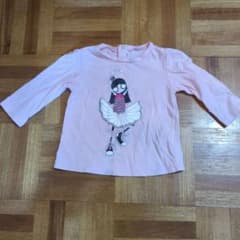 ベビー服 長袖Tシャツ ピンク バレリーナ柄　マーク・ジェイコブスのサムネイル