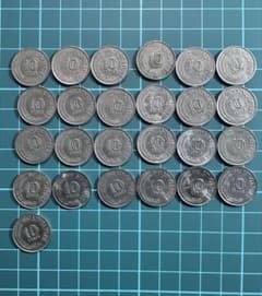 旧シンガポール 10セント硬貨 25枚セットのサムネイル