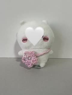 ちいかわ ぬいぐるみ用 ピンクの花モチーフ ポシェット　おすわりぬいぐるみのサムネイル