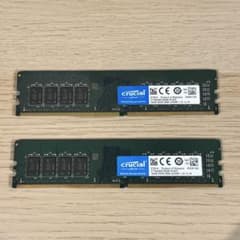 中古】Crucial DDR4-2666 16GB×2枚 32GB ② - メルカリ