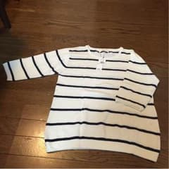 新品♡メンズ ボーダー サマーセーターのサムネイル