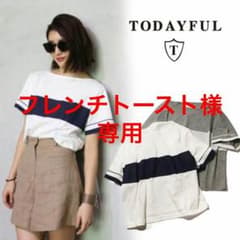 TODAYFUL ショートラインティーシャツのサムネイル