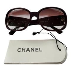CHANEL】5113-A カメリア サングラス ボルドー ココマーク 保証書