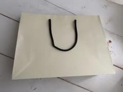 無地 紙袋 ショッパー クリーム色　(25個セット) 紐ハンドルのサムネイル