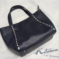 Kitamura トートバッグ ネイビーのサムネイル