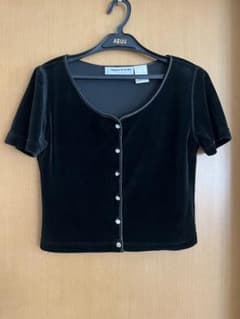 SONIA RYKIEL 半袖ベロアカーディガンのサムネイル