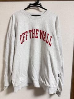 VANS パーカー グレー ロゴ OFF THE WALL スケーター - メルカリ