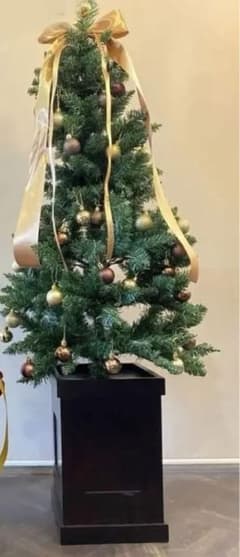 130cm クリスマスツリー　装飾付き