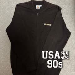 【90s USA製】XLARGE フルジップ ニットカーディガンのサムネイル