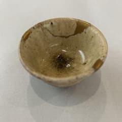『値引き』江戸時代（18～19cc）黄瀬戸酒杯 金継ぎ仕上げのサムネイル
