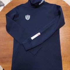 PEARLY GATES ネイビー タートルネックシャツ - メルカリ