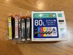 エコリカ　エプソン用 IC6CL80L インクカートリッジ 6色入り➕バラのサムネイル