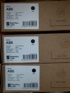 Bambu Lab ABS フィラメント 黒 Black 1.75mm 3セットのサムネイル