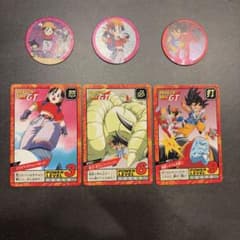 ドラゴンボールGT スーパーバトル カード 3枚セット＋おまけメンコ　孫悟空のサムネイル