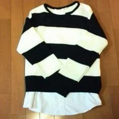 a.v.v.☆新品タグ付☆ボーダーニット2点セットのサムネイル