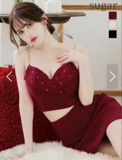 Glossy Sサイズ セクシーサンタコス クロップトップとスカートセットのサムネイル
