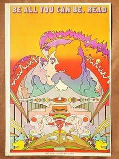 レア【1970年代】ピーターマックス 1969 ヴィンテージ ポスター