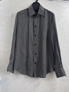 CELINE ドット柄レーヨンシャツ 黒白ドット サイズ36 セリーヌ - メルカリ