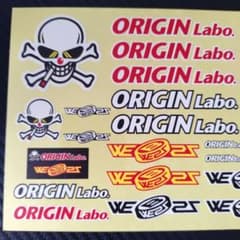 ラジコンORIGIN Labo. スカルデザイン ステッカーセットのサムネイル
