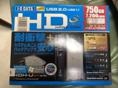 【新品・未使用品】I-O DATA 750GB 外付けハードディスクのサムネイル