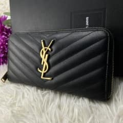 極美品 YSL イブサンローラン ブラック キルティング 長財布 極美品 YSL イブサンローラン ブラック キルティング 長財布 - メルカリ