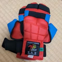 SHUREIDO JKF 武道用グローブ 赤と青　サイズМのサムネイル