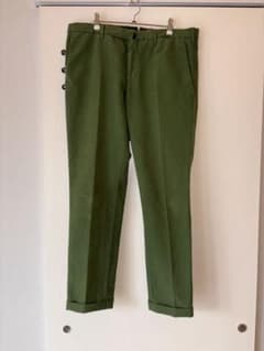 美品 大きいサイズ インコテックス SLOWEAR チノパン 52 グリーンのサムネイル