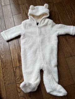babyGAP　GAP くま耳　ボア　カバーオール　もこもこ　3-6Mのサムネイル