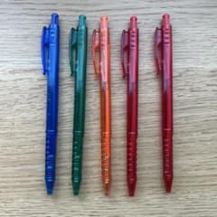 【レア】【書きやすい】【太め】カラーペン 5本セットのサムネイル