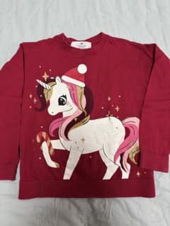 H&M クリスマス ニット ユニコーンUS6X/7 UK6-8Y 120 130のサムネイル