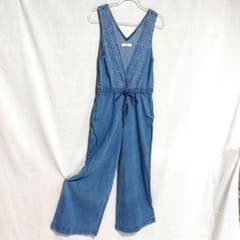 アーバンリサーチ　Sonny Label　デニムサロペット刺繍　ドロストリングのサムネイル