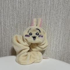 ウサギの顔 ヘアゴム クリーム色のサムネイル