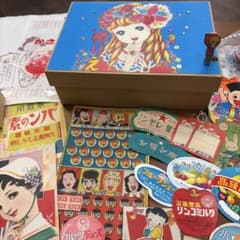 昭和レトロ紙もの♪当時物　ラベル　アイス袋　封緘紙などセット♡のサムネイル