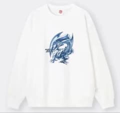 GU 遊戯王 ブルーアイズホワイトドラゴン 青眼の白龍スウェット S