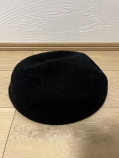 無印良品　黒 ベレー帽 57.5-59cmのサムネイル