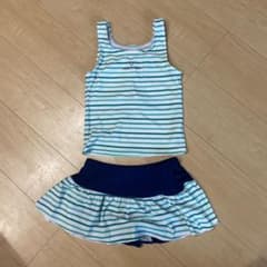 水着140 ストライプ　セパレート　子供　女の子のサムネイル