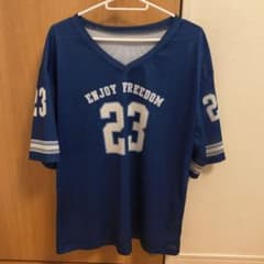 SHEIN ルーズ カジュアル レトロ Vネック レタープリント 半袖Tシャツのサムネイル