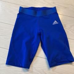 キッズ　adidas アディダス  スポーツインナー　青　140のサムネイル