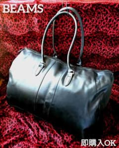 BEAMS Boston Bag Tote Golf Bag Large Capacity Black