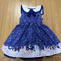 ECONECO星座柄 ノースリーブワンピース 130cm エコネコ　しまむらのサムネイル