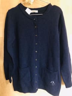 ★ 値下げ 新品未使用SM2 時計刺繍ニットロングカーディガン ネイビー ★のサムネイル